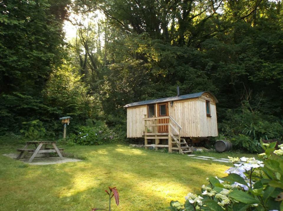 'Morris' The Shepherd'S Hut With Woodland Hot Tub Carmarthen Bagian luar foto