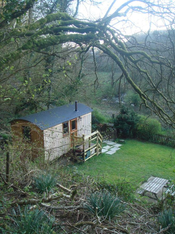 'Morris' The Shepherd'S Hut With Woodland Hot Tub Carmarthen Bagian luar foto